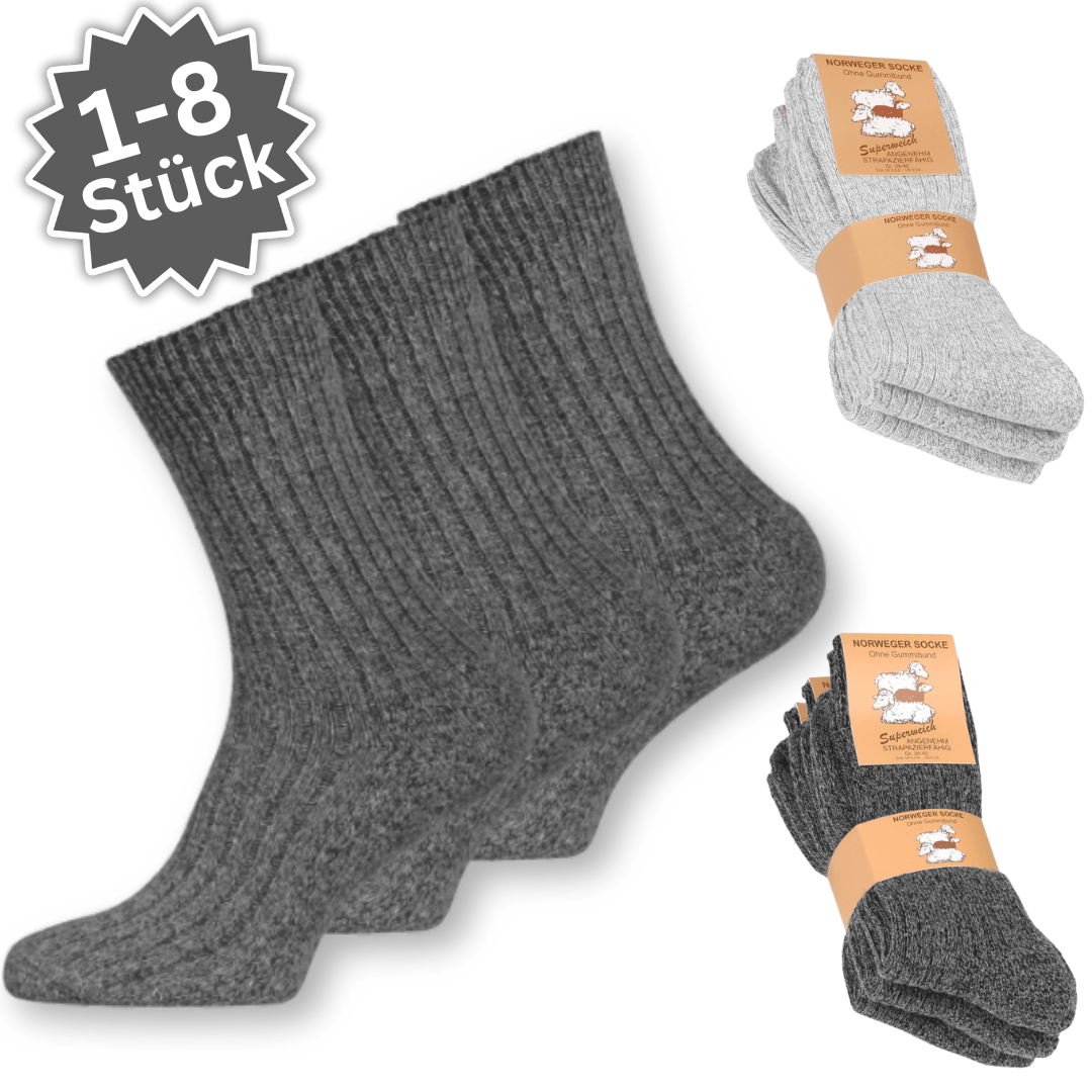 Norweger Wollsocken 8 Paar - Easy2sell - Deluxe