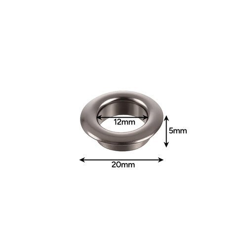 Ösen Set für Planen mit Lochzange und Nietwerkzeug, 12mm Silber, 100 Stück - Easy2sell - Deluxe