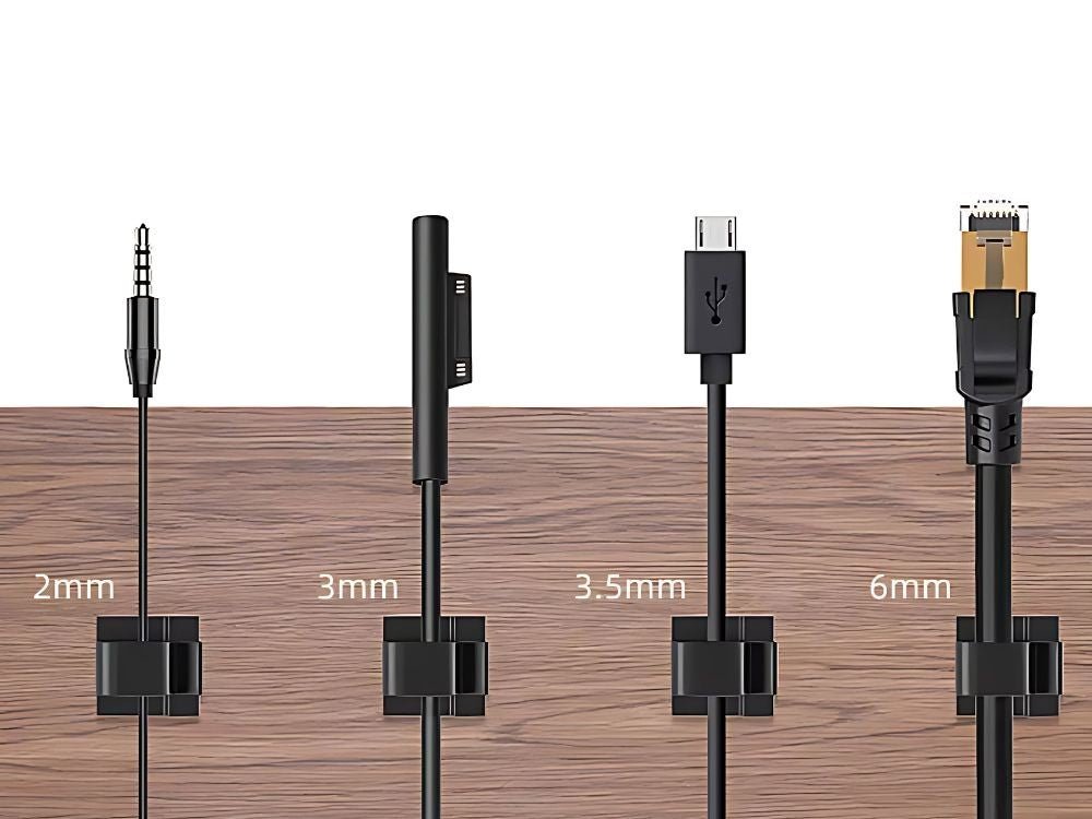 Organizer Kabelhalter für Ladekabel, Kabelhalterung, Abdeckklammer, 10 Stück - Easy2sell - Deluxe