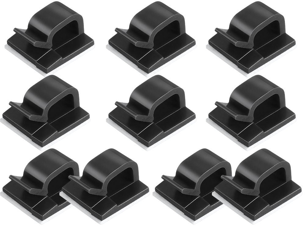 Organizer Kabelhalter für Ladekabel, Kabelhalterung, Abdeckklammer, 10 Stück - Easy2sell - Deluxe