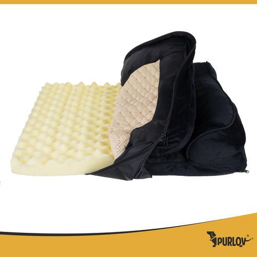Orthopädisches Hundebett S – 65x55x18 cm Schaumstoff Matratze Schwarz - Easy2sell - Deluxe