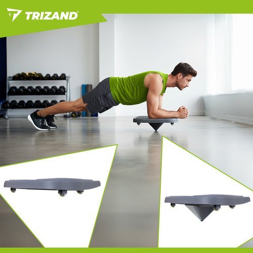 Pilates - Board Multifunktionsbrett für Ganzkörpertraining Grau 97x35 cm - Easy2sell - Deluxe
