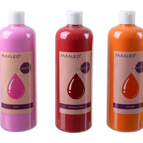 Plakatfarben - 12er Set x 500ml Maaleo 26340 - Easy2sell - Deluxe
