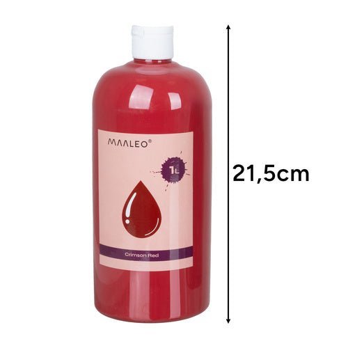 Plakatfarben Set 12 x 1000 ml – Matte Schulfarben mit hoher Deckkraft - Easy2sell - Deluxe