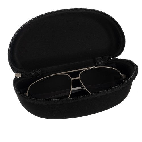 Polarisierte Sonnenbrille mit UV - Schutz und Etui schwarz/silber - Easy2sell - Deluxe