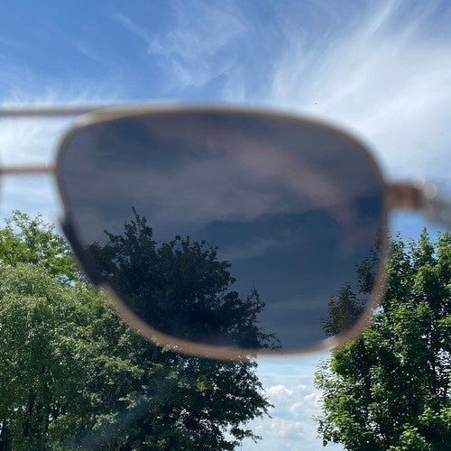 Polarisierte Sonnenbrille mit UV - Schutz und Etui schwarz/silber - Easy2sell - Deluxe