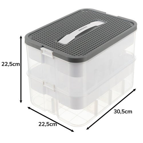 Pudełko na klocki - 2 poziomy Kruzzel 25756 - Easy2sell - Deluxe