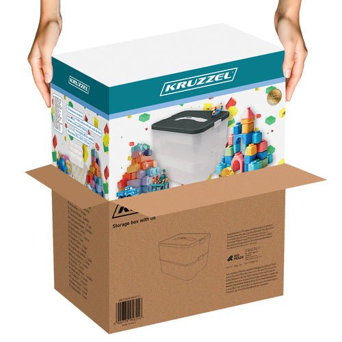 Pudełko na klocki - 2 poziomy Kruzzel 25756 - Easy2sell - Deluxe