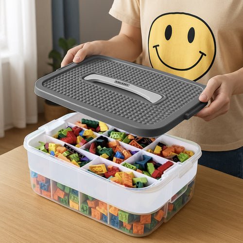 Pudełko na klocki - 2 poziomy Kruzzel 25756 - Easy2sell - Deluxe