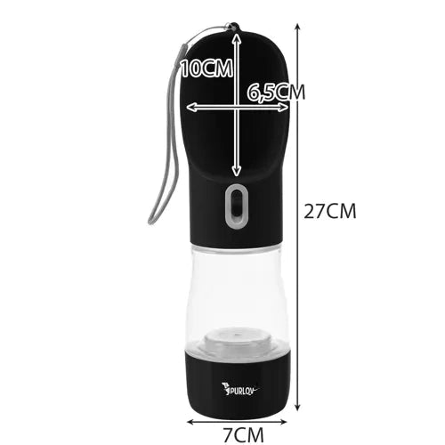 Purlov 21033 Hundeflasche/Wasserflasche mit Napf - Easy2sell - Deluxe