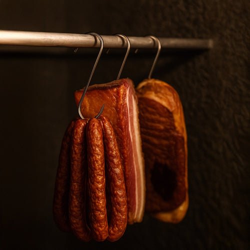 Räucherhaken 15er Set Edelstahl scharf stabile S-Form für Wurst Fisch Aufschnitt