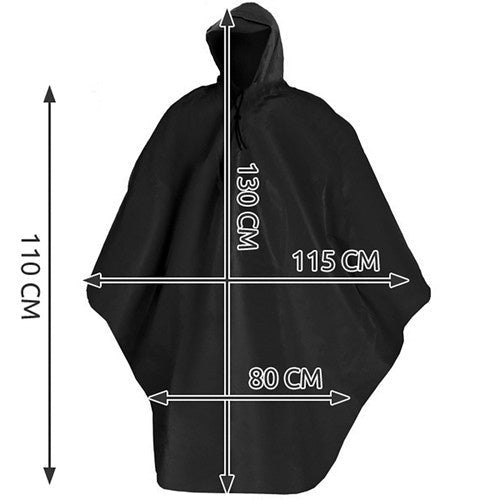 Regenponcho mit Kapuze für jeden Anlass - Schwarz - Easy2sell-Deluxe