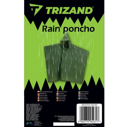 Regenponcho mit Windschutz und Bewegungsfreiheit, grün - Easy2sell - Deluxe
