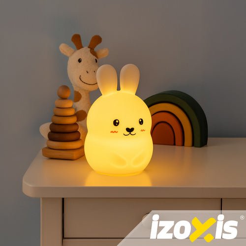 RGB - Nachtlampe mit Fernbedienung - Kaninchen Izoxis 26204 - Easy2sell - Deluxe