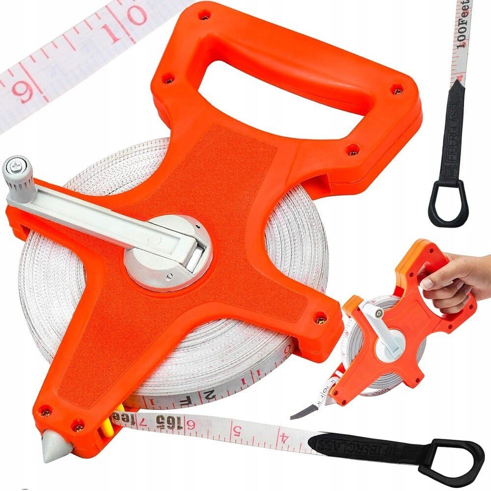 Robustes 30m Rollmaßband mit Rückzug - Easy2sell - Deluxe