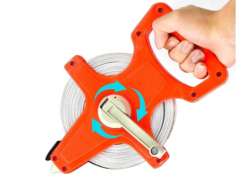 Robustes 30m Rollmaßband mit Rückzug - Easy2sell - Deluxe