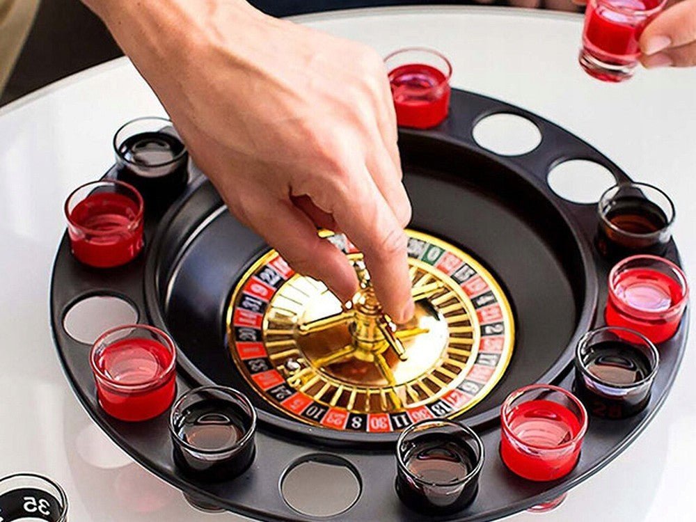 Roulette Trinkspiel Partyspiel Party Feier Casino Saufspiel mit Schnapsgläsern - Easy2sell - Deluxe