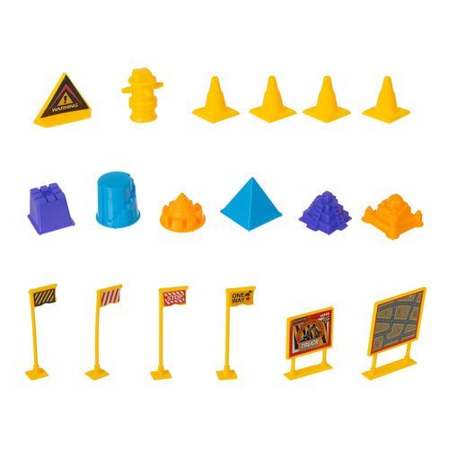 Sandkasten Set im Koffer mit Kran, Baufahrzeugen und 750g Spielsand - Easy2sell - Deluxe