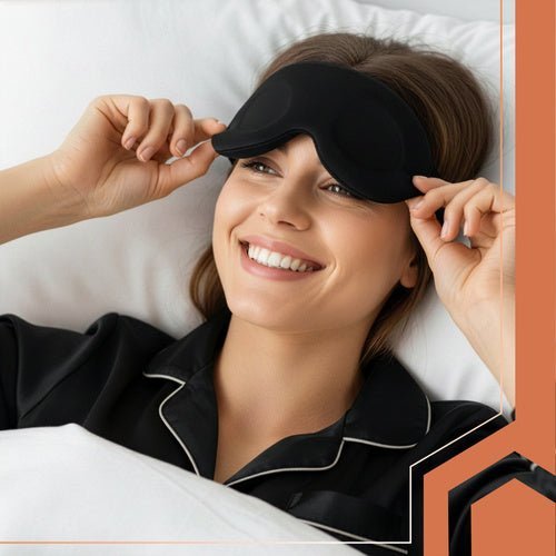 Ruhhy 27198 Ergonomische 3D-Schlafmaske, schwarz