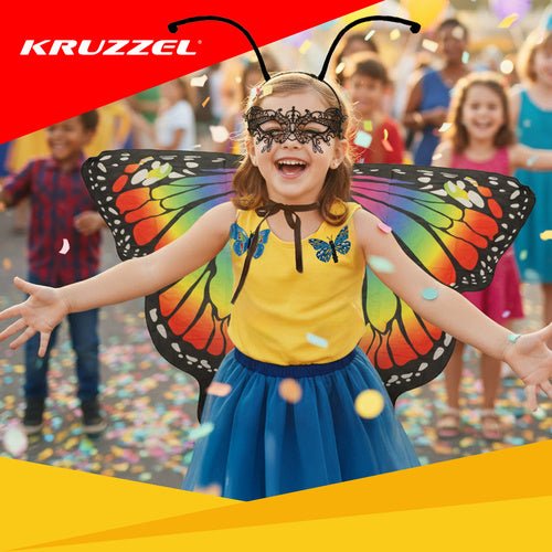 Schmetterlingskostüm 3 - teilig Kruzzel 26765 - Easy2sell - Deluxe