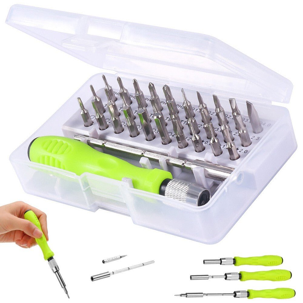 Schraubendreher Set Mini Präzisions Feinmechaniker Torx Reparatur Werkzeug 32in1 - Easy2sell - Deluxe