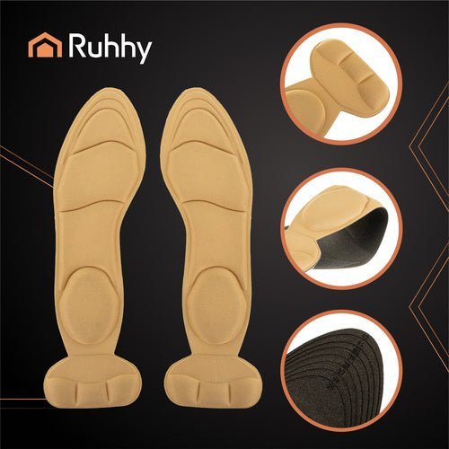 Schuheinlagen für High Heels – Dämpfende Einlegesohlen Beige, Gr. 35 - 42 - Easy2sell - Deluxe