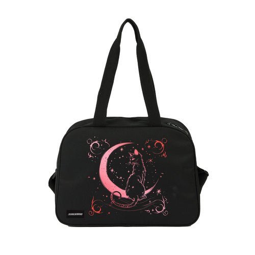 Schul - Umhängetasche 13L Sporttasche Schwarz Rosa mit Schlüsselanhänger - Easy2sell - Deluxe
