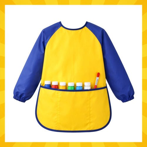 Schutzschürze für Kinder – Malschürze Robust und Bunt, Größe M - Easy2sell - Deluxe