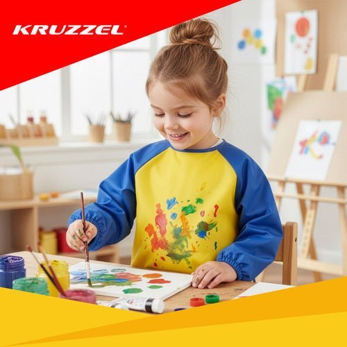 Schutzschürze für Kinder – Malschürze Robust und Bunt, Größe M - Easy2sell - Deluxe