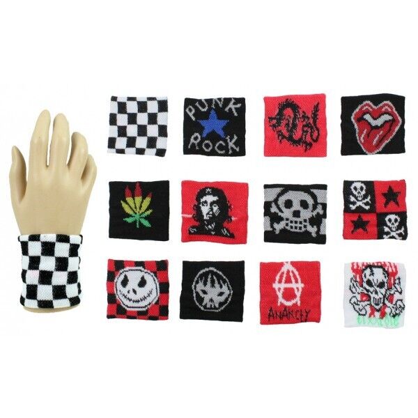 Schweißband mit 12 verschiedenen Motiven für Karneval oder Festivals NEU - Easy2sell - Deluxe