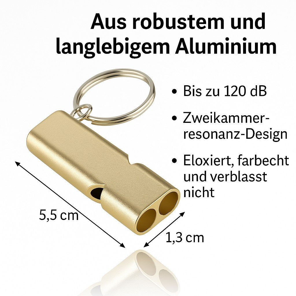 Signalpfeife Trillerpfeife 120dB Notfallpfeife Hundepfeife Training für Outdoor - Easy2sell - Deluxe