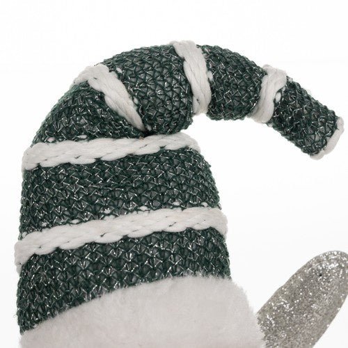 Sitzende Weihnachtsfigur mit Glitzerflügeln in Weiß - Easy2sell - Deluxe