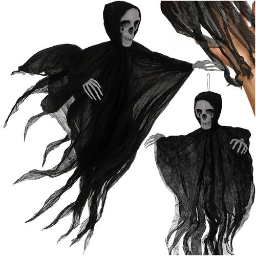 Skelett Hängedeko – Realistische Halloween Dekoration, Schwarz, 70 cm - Easy2sell - Deluxe