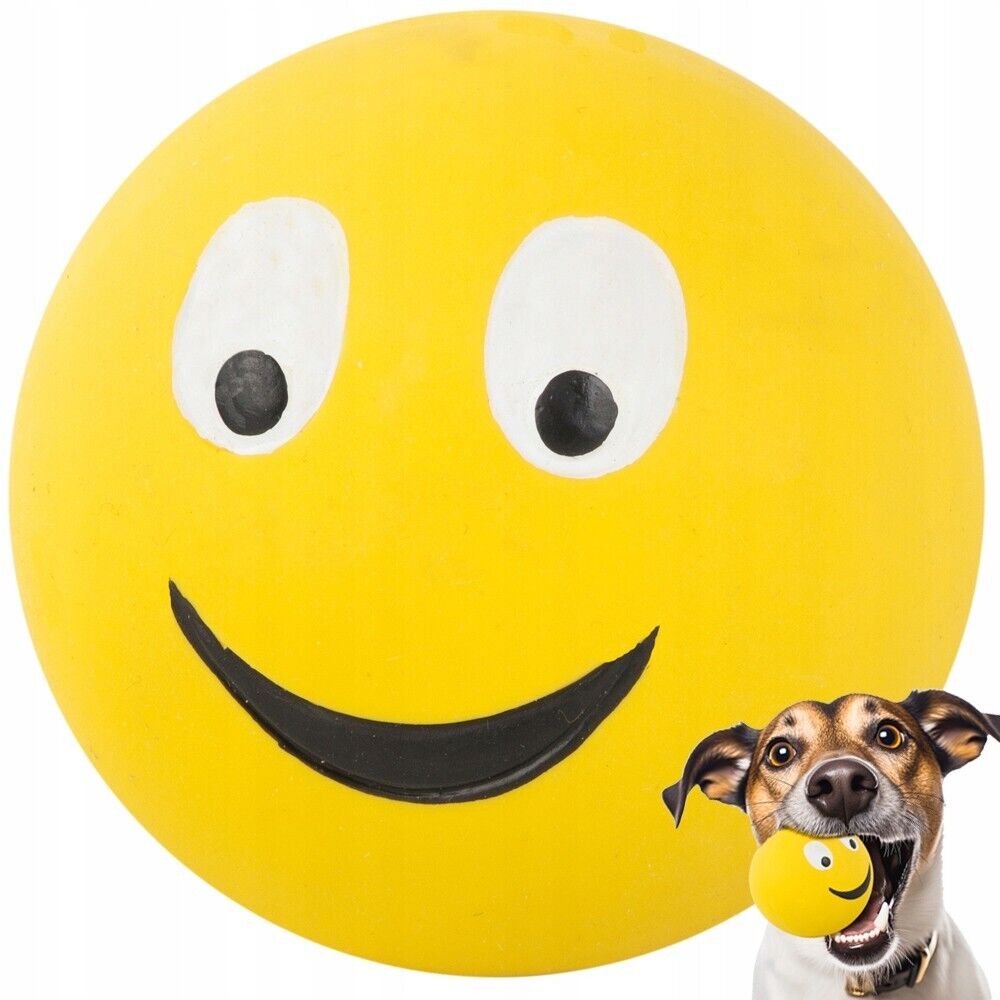 Smiley Quietschball für Haustiere - Easy2sell - Deluxe