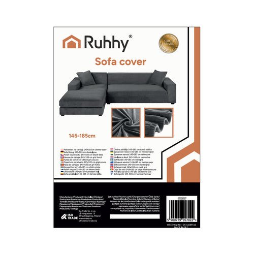 Sofabezug 145 - 185cm dunkelgrau Ruhhy 26037 - Easy2sell - Deluxe