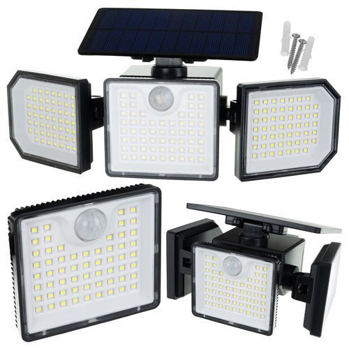 Solarleuchte Außen mit Bewegungssensor, 167 LED Wandlampe, IP65 Wasserdicht - Easy2sell - Deluxe