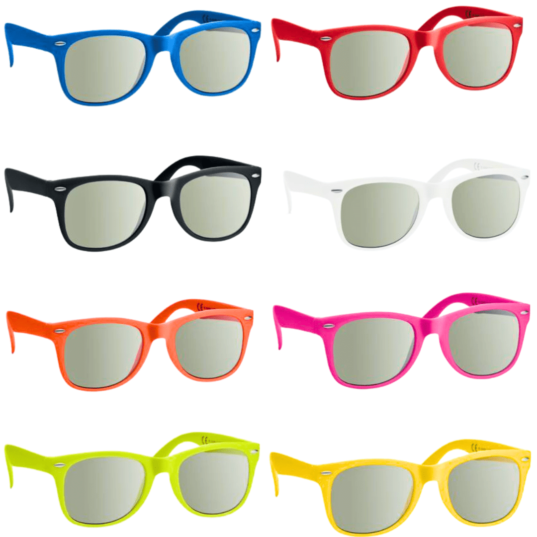 Sonnenbrille Herren Damen UV400 Schutz Unisex Nerd Sonnen Brille Sommer Farbig - Easy2sell - Deluxe