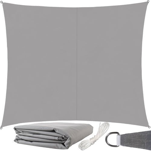 Sonnensegel Rechteckig 3x2m – UV - Schutz Garten & Terrasse Grau Polyester - Easy2sell - Deluxe
