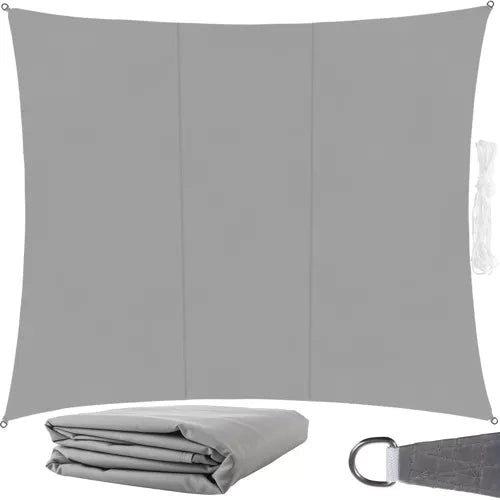 Sonnensegel Rechteckig 4x3m – UV - Schutz Sonnenschutz für Garten, Grau - Easy2sell - Deluxe