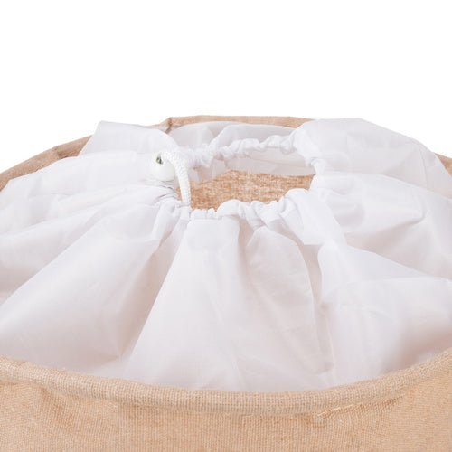Spielzeugkorb XL mit Kordelzug – Großer Wäschesammler Beige 42L Baumwolle - Easy2sell - Deluxe