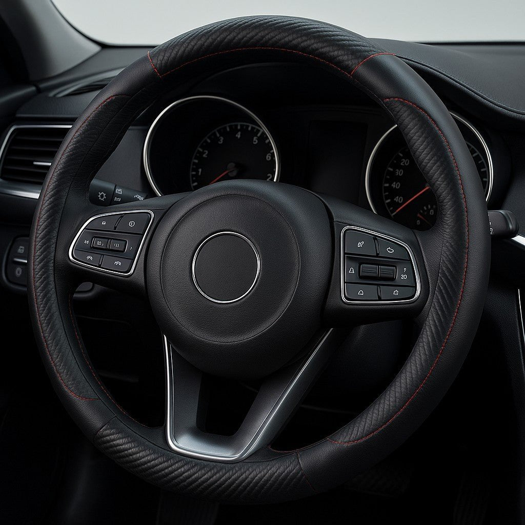 Sportlicher Lenkradbezug Schwarz 38 cm - Easy2sell - Deluxe