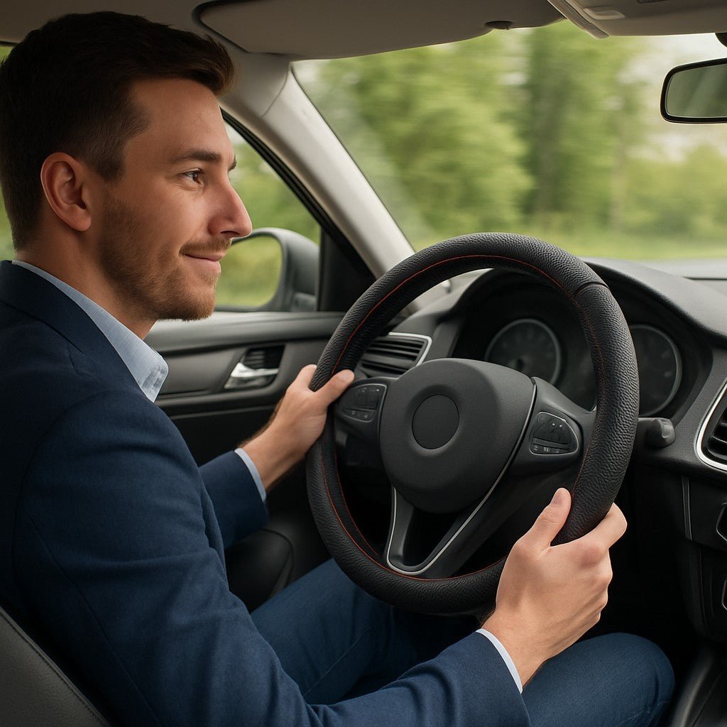 Sportlicher Lenkradbezug Schwarz 38 cm - Easy2sell - Deluxe