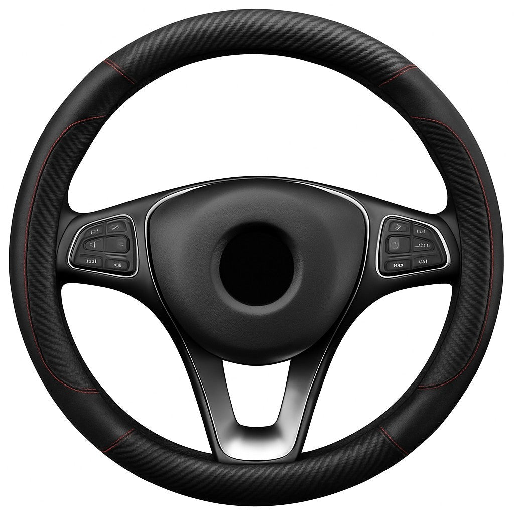 Sportlicher Lenkradbezug Schwarz 38 cm - Easy2sell - Deluxe