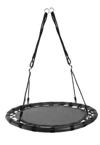Storchennestschaukel 100cm Rundschaukel bis 150kg Belastbar, Schwarz - Easy2sell-Deluxe