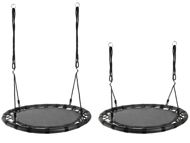 Storchennestschaukel 100cm Rundschaukel bis 150kg Belastbar, Schwarz - Easy2sell-Deluxe