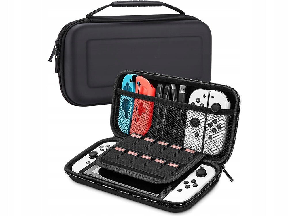 Tasche für Nintendo Switch / OLED Reise Tasche Hülle Hardcase Case in schwarz - Easy2sell - Deluxe