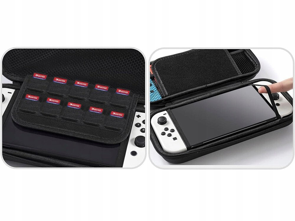 Tasche für Nintendo Switch / OLED Reise Tasche Hülle Hardcase Case in schwarz - Easy2sell - Deluxe