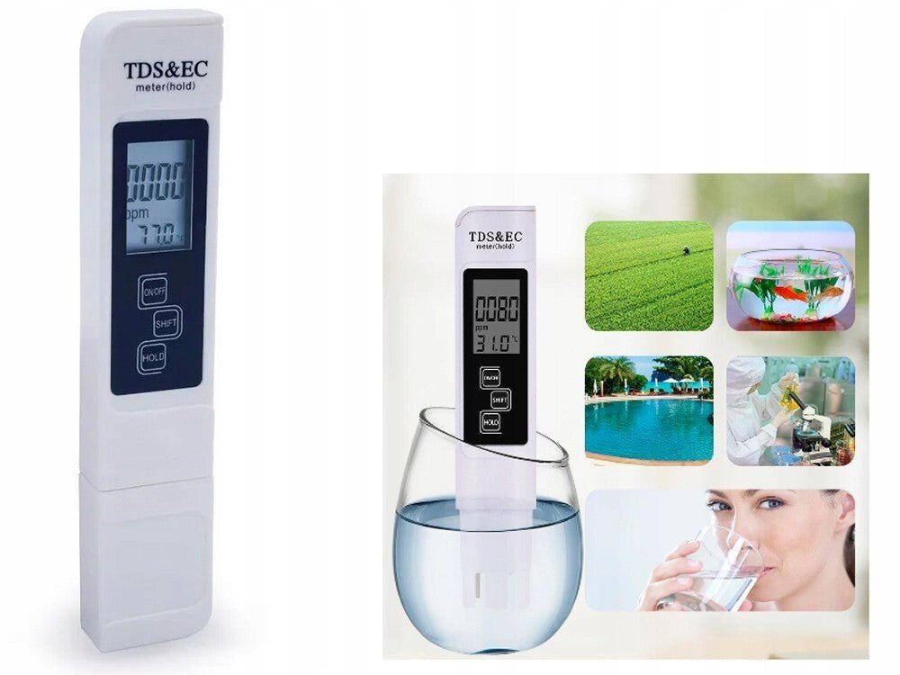 TDS Messgerät Tester für Trinkwasser Leitwertmessgerät Wassertest Wasser Tester - Easy2sell - Deluxe