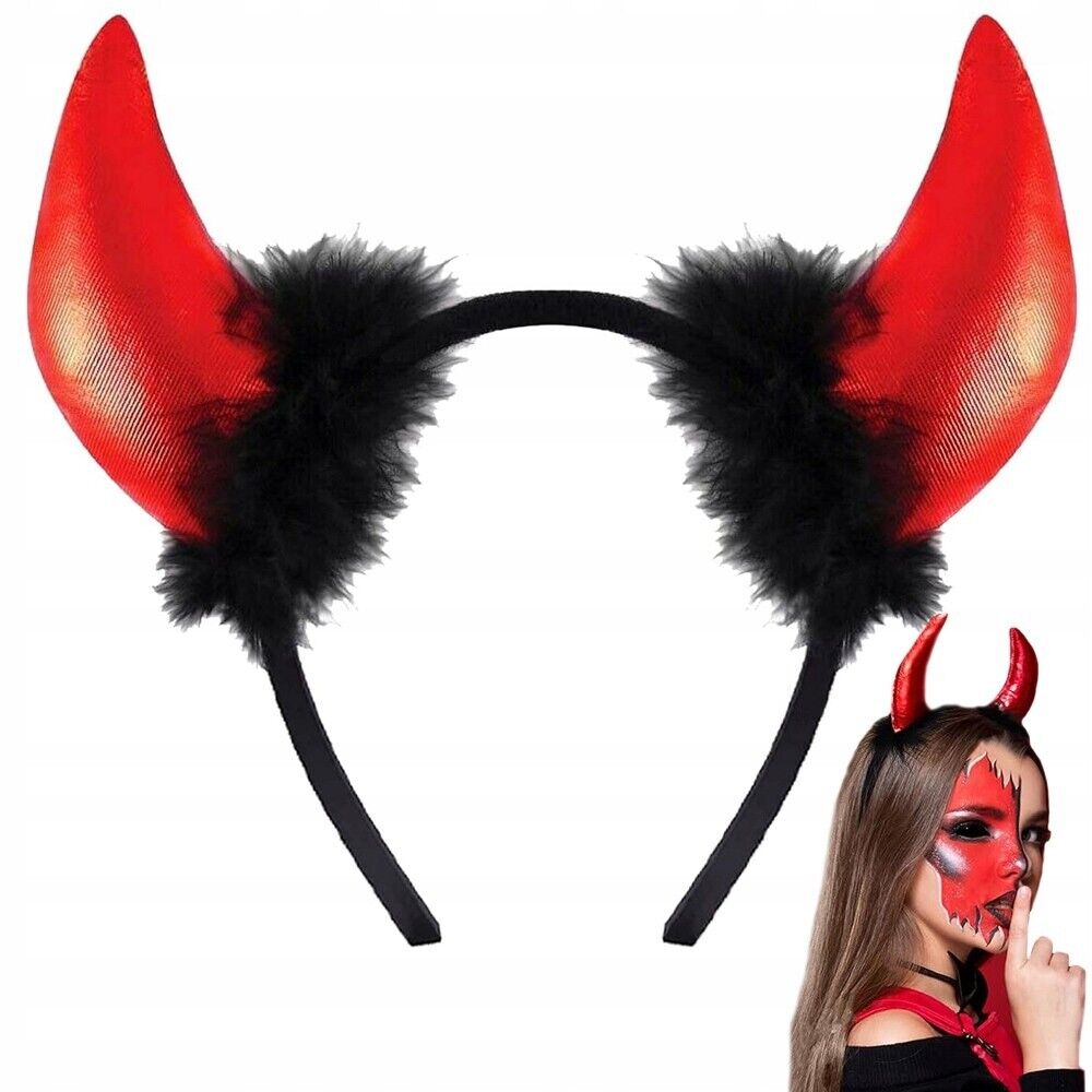 Teufel Haarreif mit Hörnern Halloween Verkleidung Teufelshörner Kostüm Party - Easy2sell - Deluxe