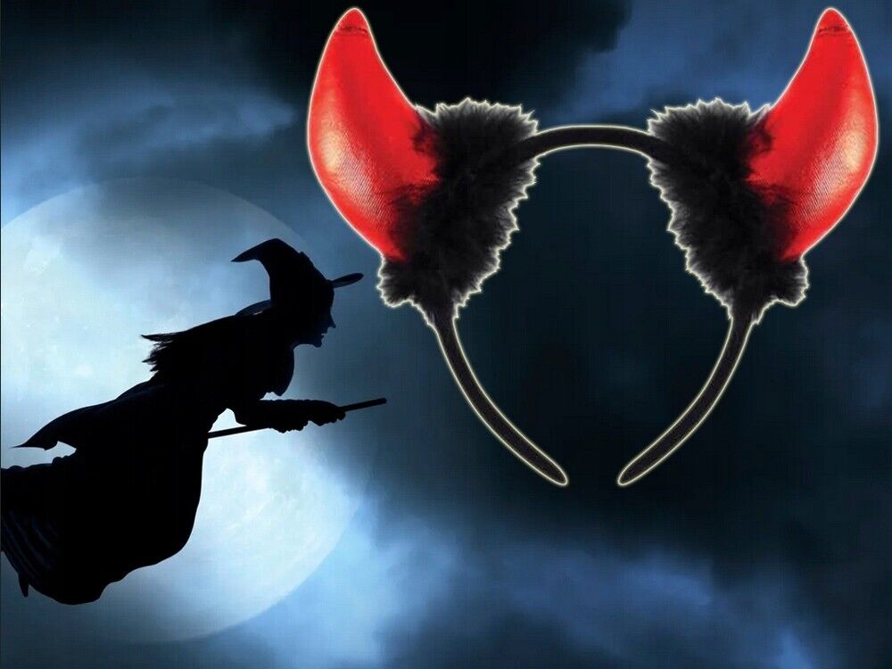 Teufel Haarreif mit Hörnern Halloween Verkleidung Teufelshörner Kostüm Party - Easy2sell - Deluxe